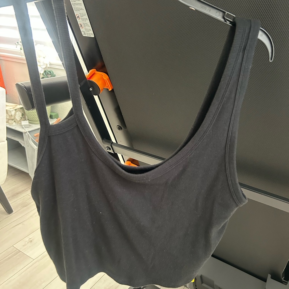Abercrombie & Fitch Black Soft Ribbed Top